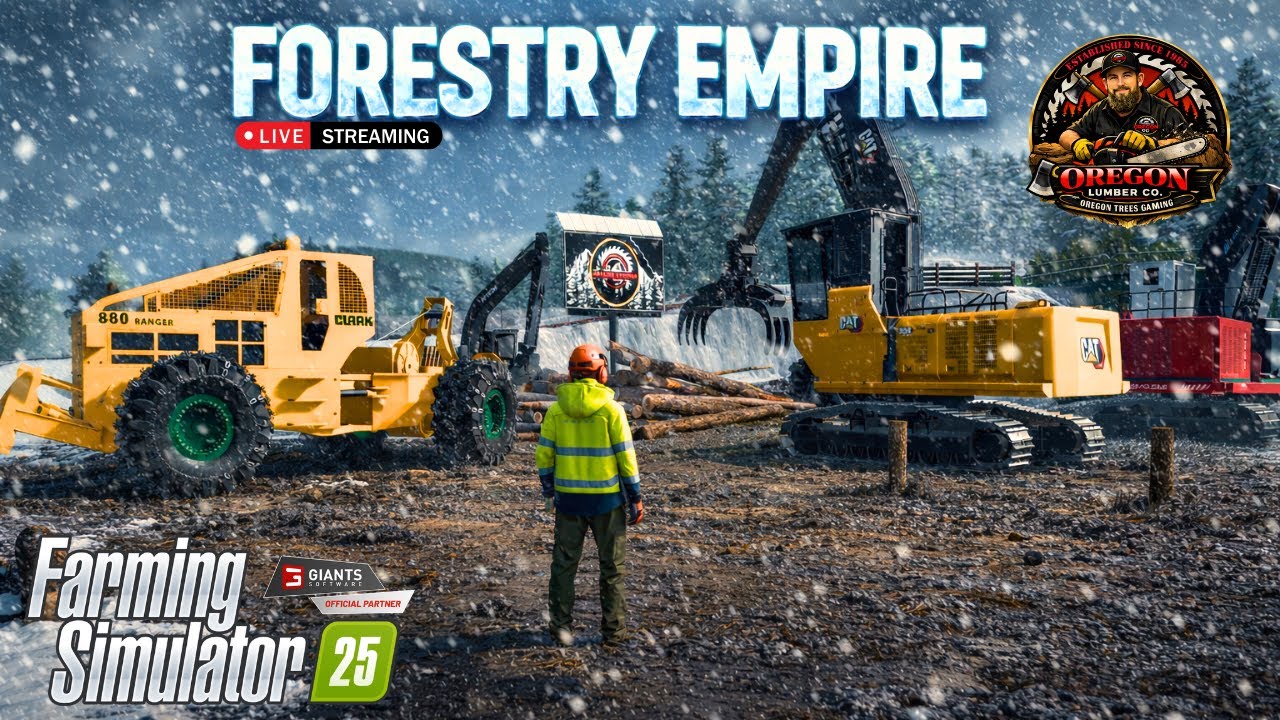 FORESTRY EMPIRE ❄️ Building a Logging Kingdom in the Snow | FS25 LIVE