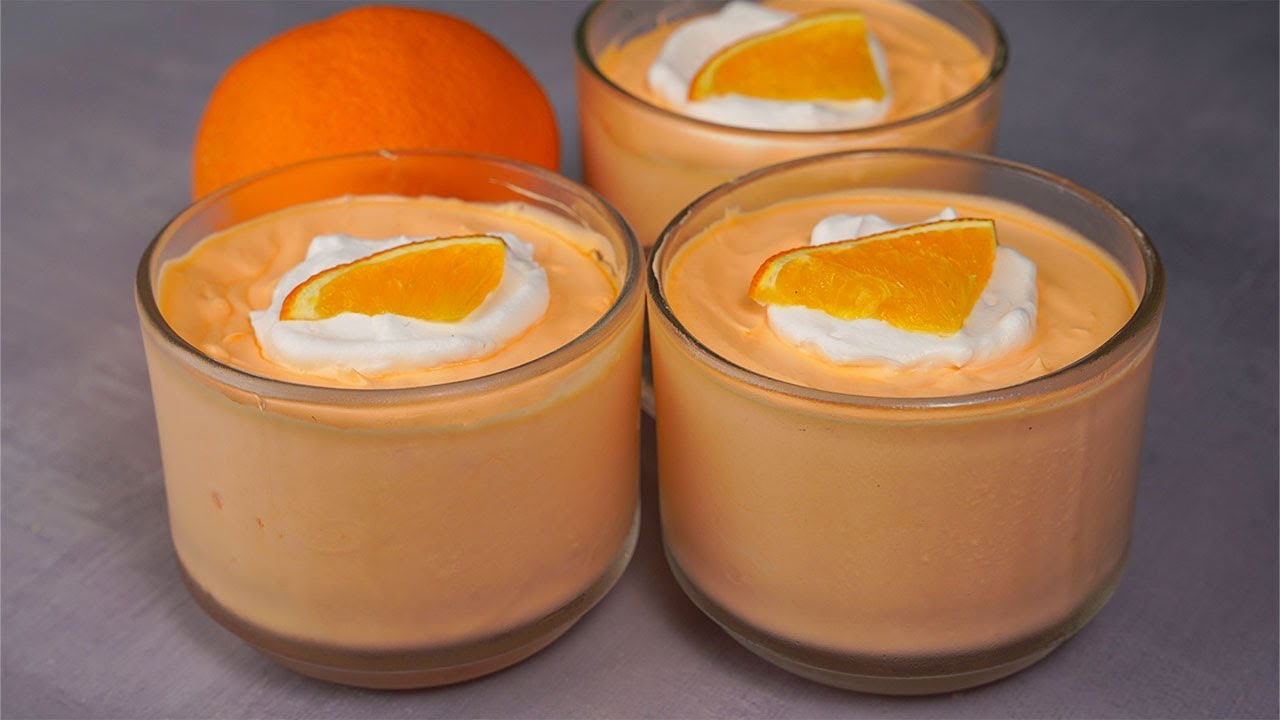 Delicious Orange Mousse Recipe | No Bake Orange Mousse Dessert Recipe | Yummy