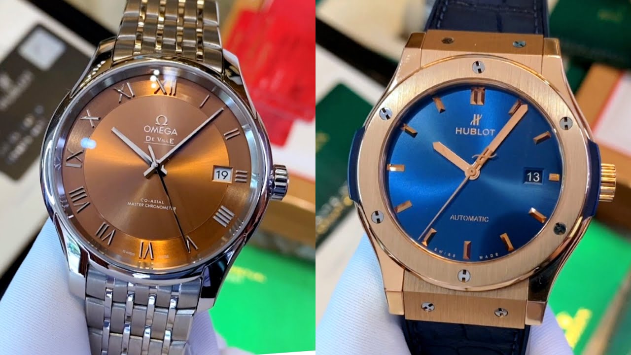 [ Hàng Mới Về ] Đồng hồ Omega | Đồng hồ Hublot Nam Vàng Khối