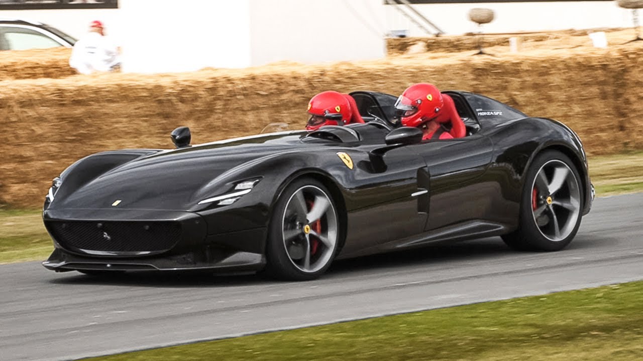 810HP Ferrari Monza SP2: V12 Engine Sound, Accelerations & Burnouts!