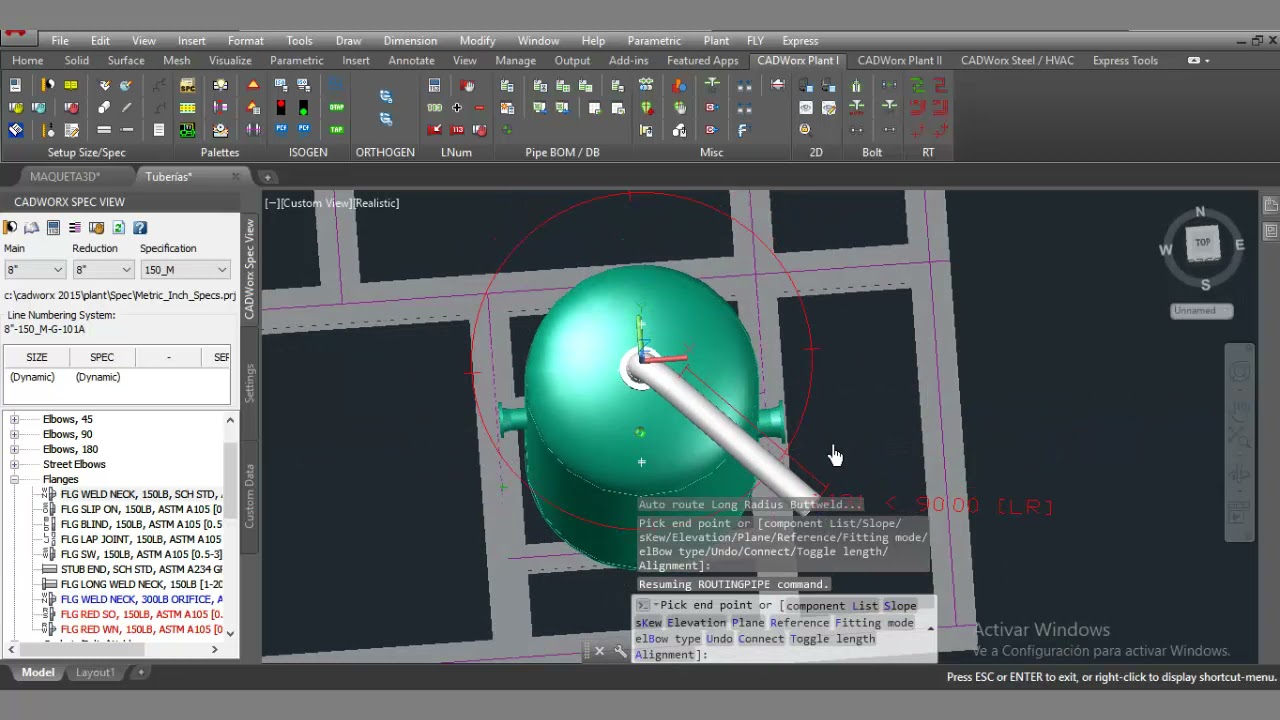 8. Curso Cadworx Plant 2015 - Proyecto 3D (Parte 2)
