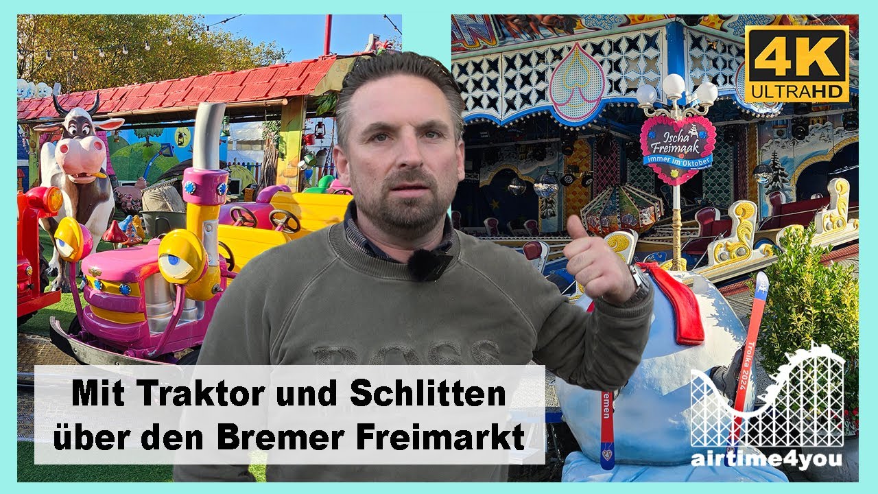 Mit Traktor und Schlitten über den Bremer Freimarkt - Reportage mit Franky Ahrend - 03.11.2024