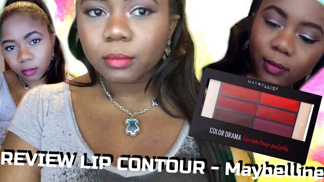 REVIEW MAYBELLINE COLOR DRAMA LIP CONTOUR PALETTE!! | Ayo