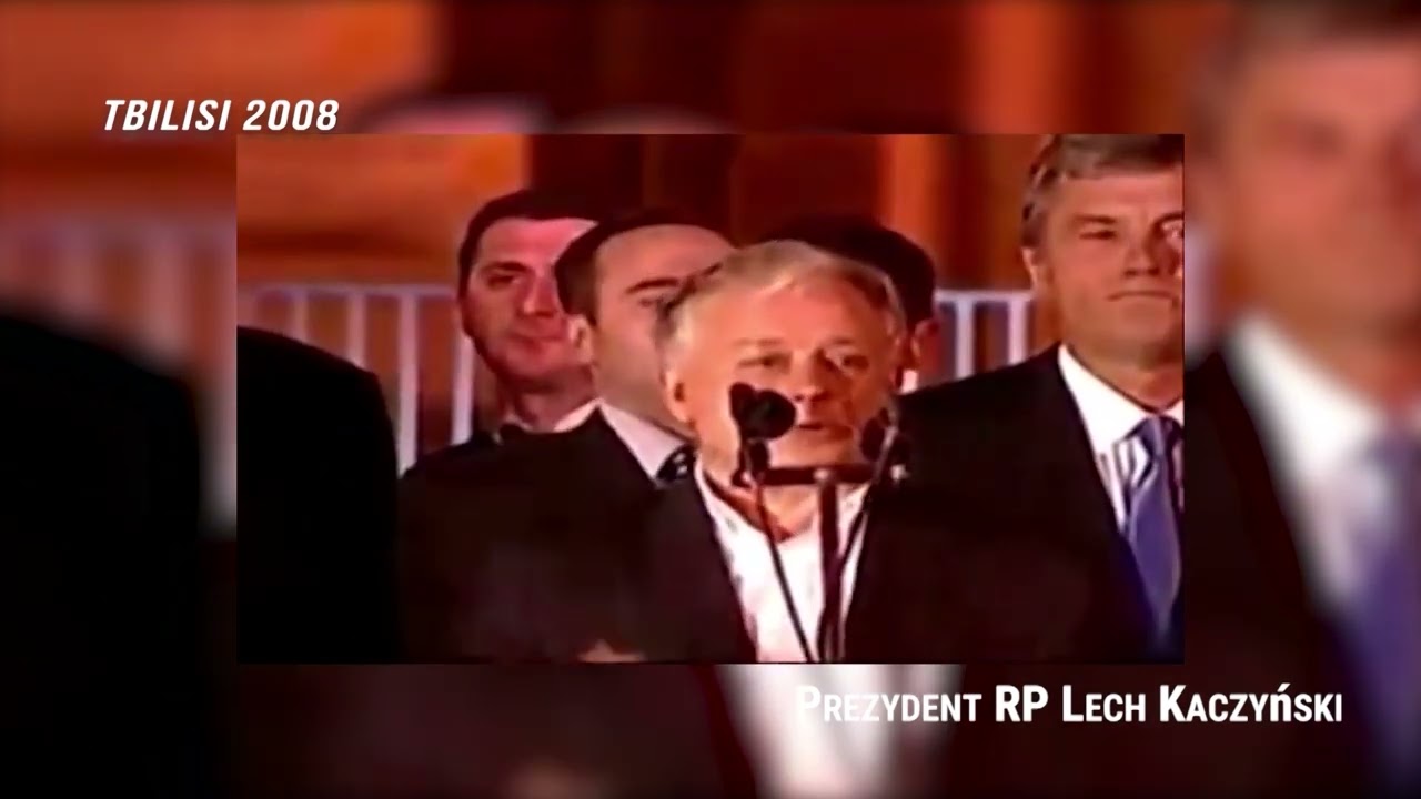 Dwa mocne przem&oacute;wienia. Lech Kaczyński w Tbilisi 2008 rok. Jarosław Kaczyński - Kij&oacute;w 2022 rok.