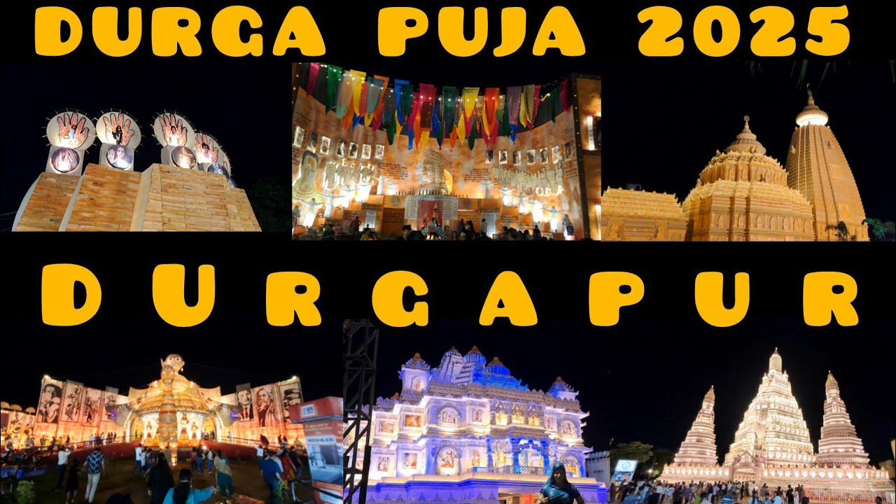Durgapur Top 10 Durga Puja Pandal In West Bengal 2025!!!! Durga Puja In Best Pandal In Durgapur!!!!