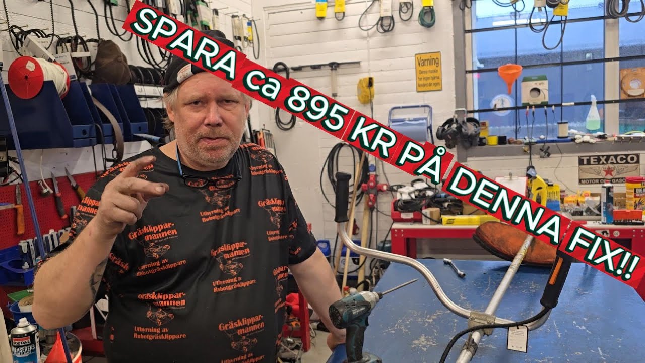 SPARA ca 895 KR på denna Fix! Service på STHIL FS 87 trimmer.