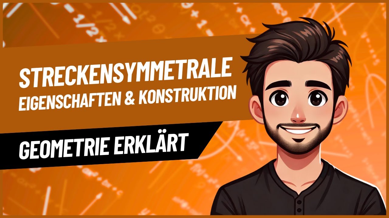 Streckensymmetrale (Mittelsenkrechte) - Erklärung und Konstruktion mit Zirkel