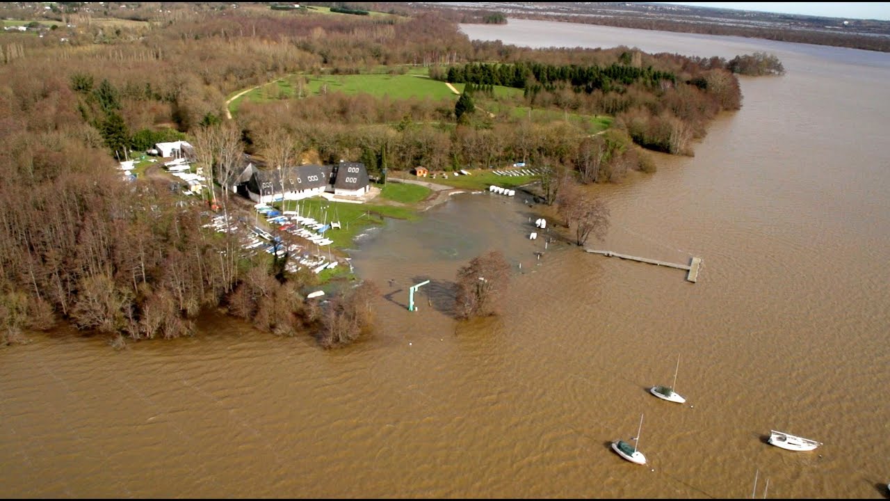 Inondations en Loire-Atlantique vues du ciel