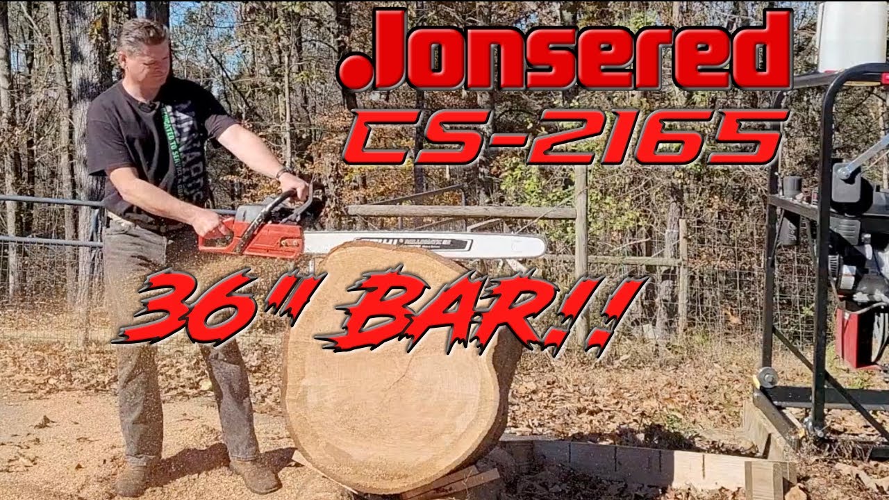 Jonsered CS 2165 тянет 36-дюймовую планку! 2165, 2166, 2171, 2272, 2172, 372xp, 365