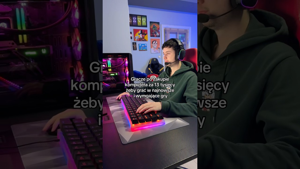 W końcu masz nowy komputer i dalej grasz w stare gry😅 #gamer #komputer #gry