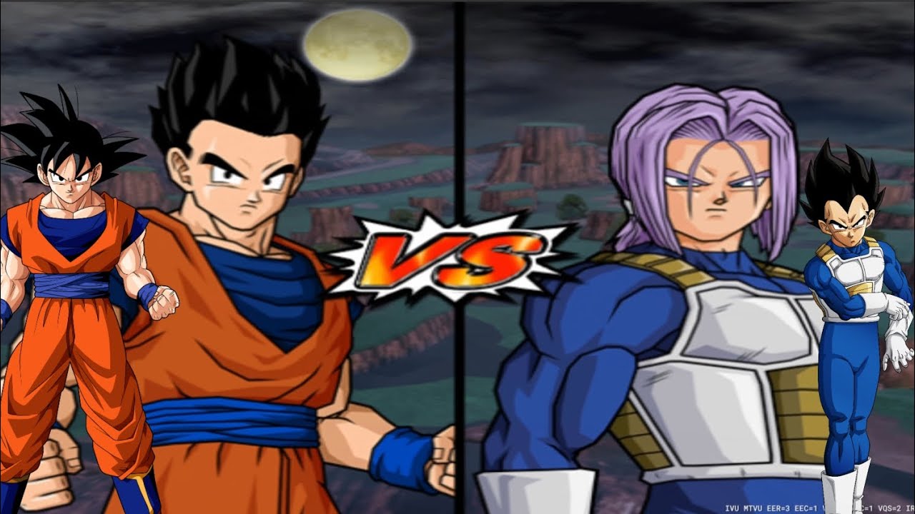 Gohan & Goku vs Trunks & Vegeta | Strongest bloodline decided | dbzbt4 #dbzbt4mods #dbzbt4