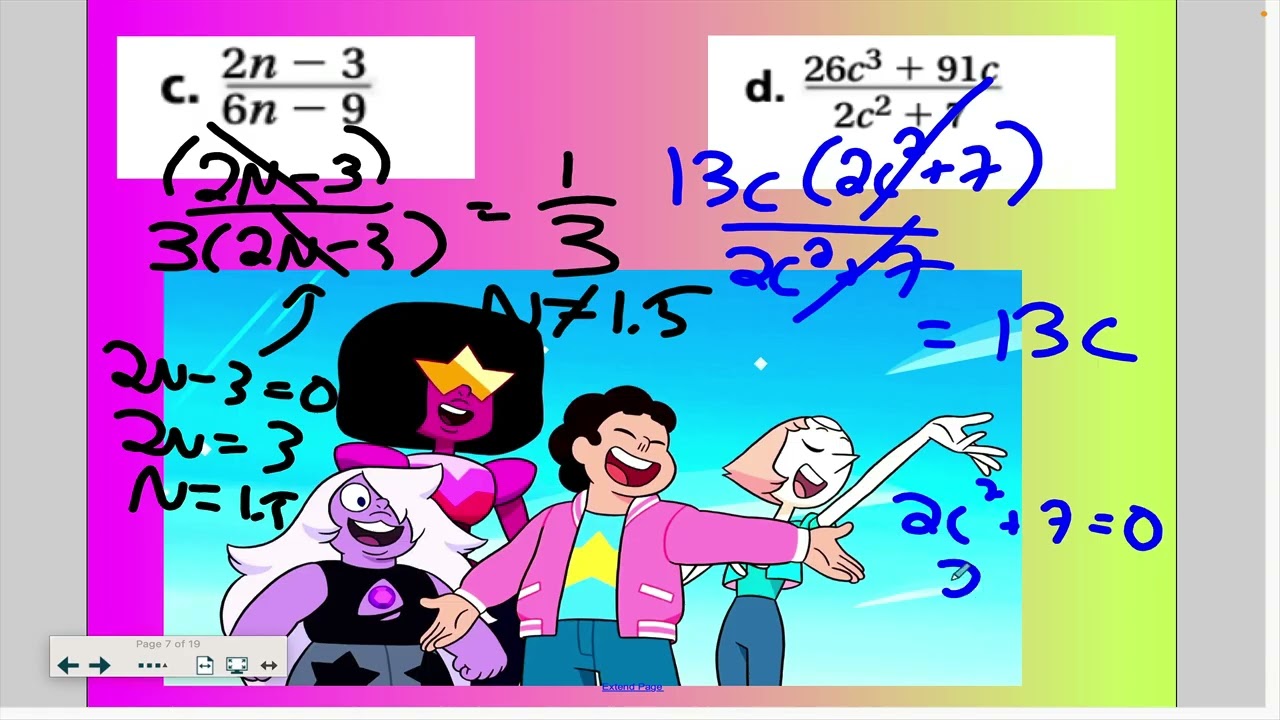 March 17 (Algebra I)