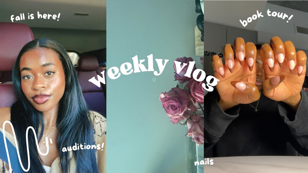 Weekly vlog♡(being creative during slow audition season, Kamala Harris book tour, filming auditions)