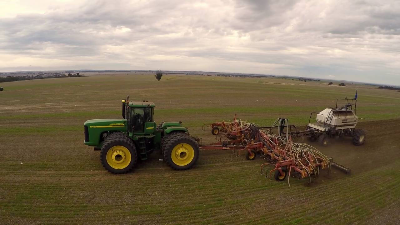 wulyaling farms seeding from a drone