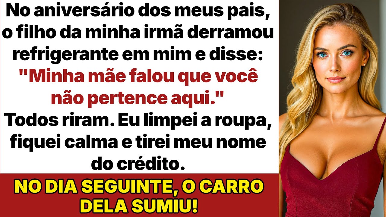 No aniversário dos meus pais, o filho da minha irmã derramou refrigerante e gritou: 
