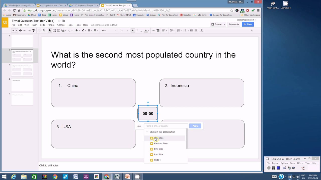 Creating a Game Show Using Google Slides Part 2