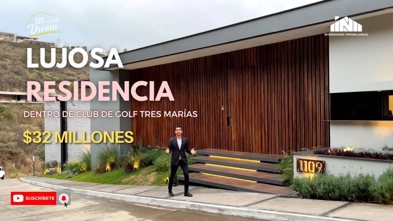 LUJOSA RESIDENCIA || VIVE DENTRO DEL CLUB DE GOLF #tresmarias #morelia