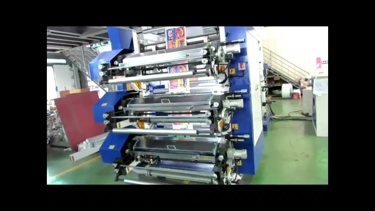 High speed high quality 6 color flexographic printing machine