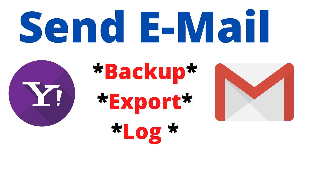 34- E-Mail Setting - Send log event and Send Backup or export -- ارسال نسخة احتياطية الي الايميل