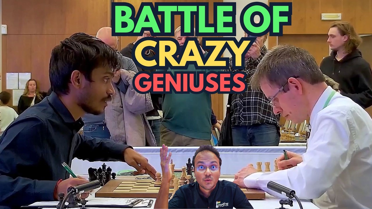 When two crazy geniuses create magic | Aravindh Chithambaram vs David Navara | Prague Masters 2026