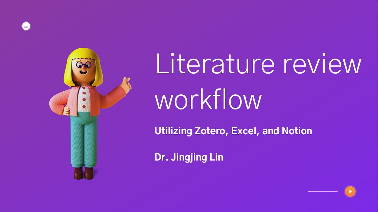 Literature review workflow with Excel, Zotero, and Notion