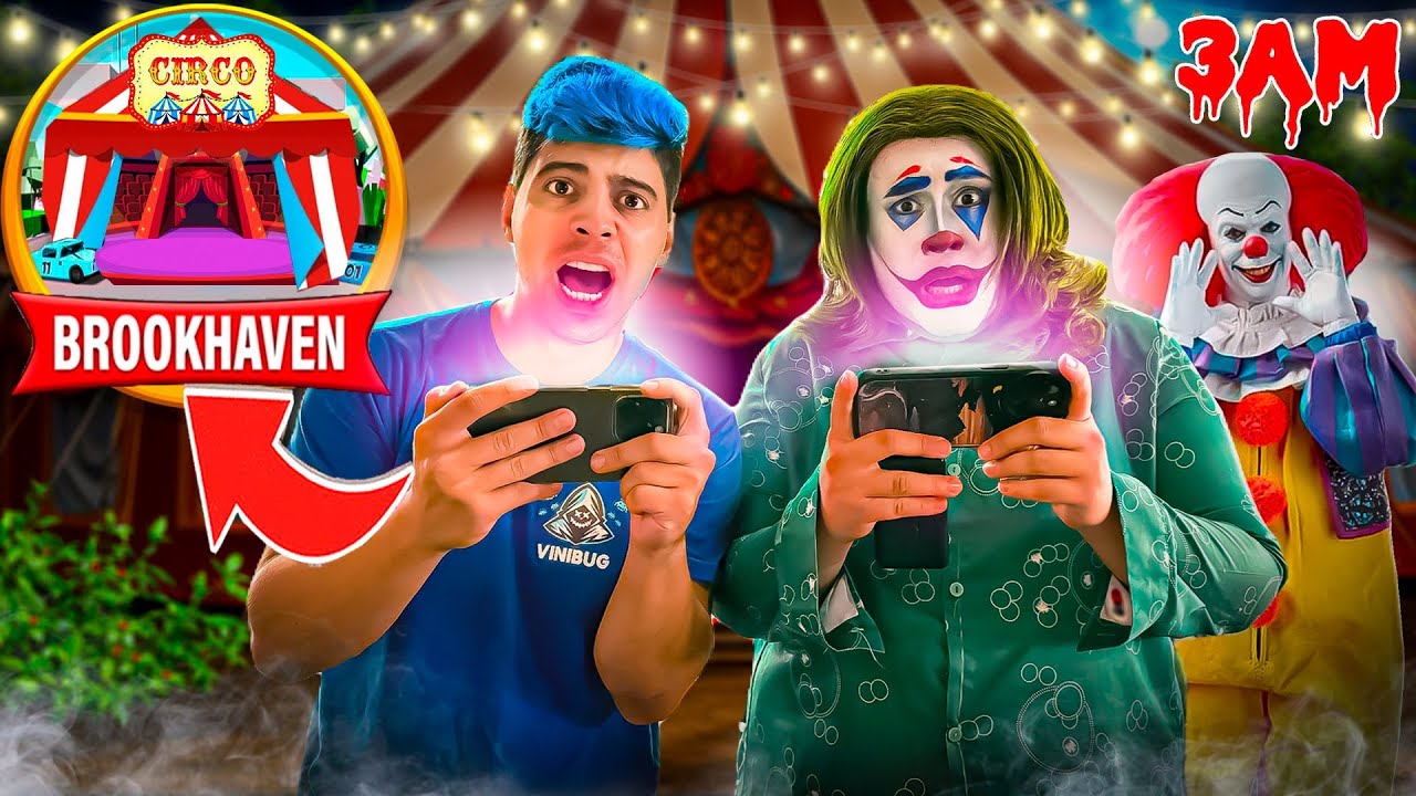 JOGAMOS BROOKHAVEN EM UM CIRCO ÀS 3 AM E ALGO SINISTRO ACONTECEU!! (BROOKHAVEN ROBLOX)