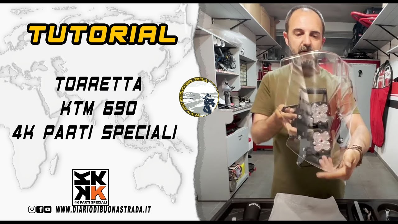 TUTORIAL: HO INSTALLATO LA TORRETTA 4K  PARTI SPECIALI SULLA MIA KTM 690🔥@4kpartispeciali