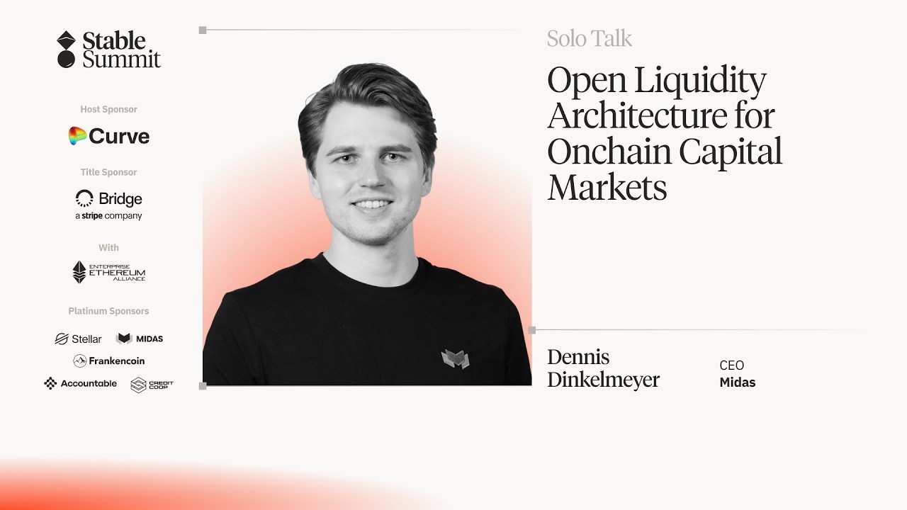 Dennis Dinkelmeyer, Midas | Open Liquidity Architecture for Onchain Capital Markets