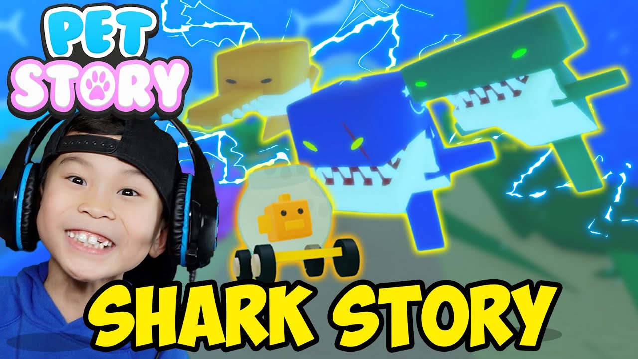 ROBLOX PET STORY *NEW* AQUARIUM Ending! Survive the SHARKS