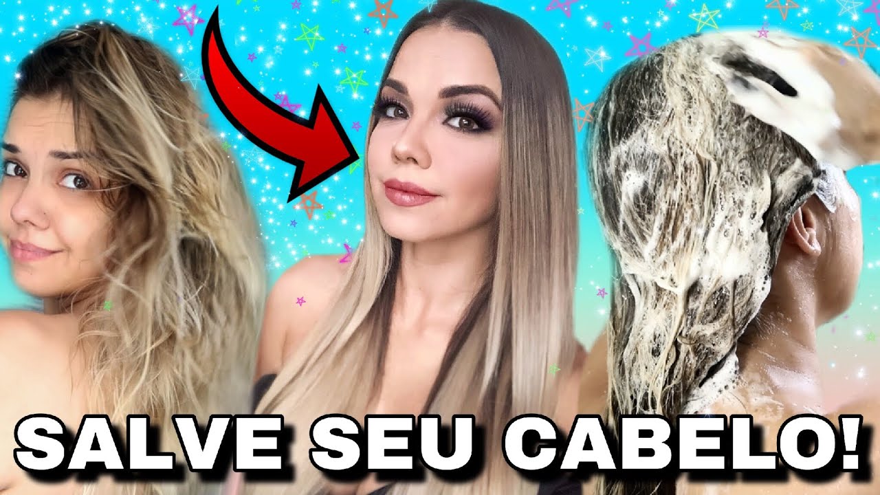 SALVE SEU CABELO DANIFICADO! - RECONSTRUÇÃO COM OVO!