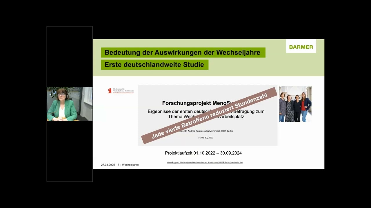27.03.2025 - Wirtschaftskiller Wechseljahre - Gesundheit fördern, Potenziale nutzen