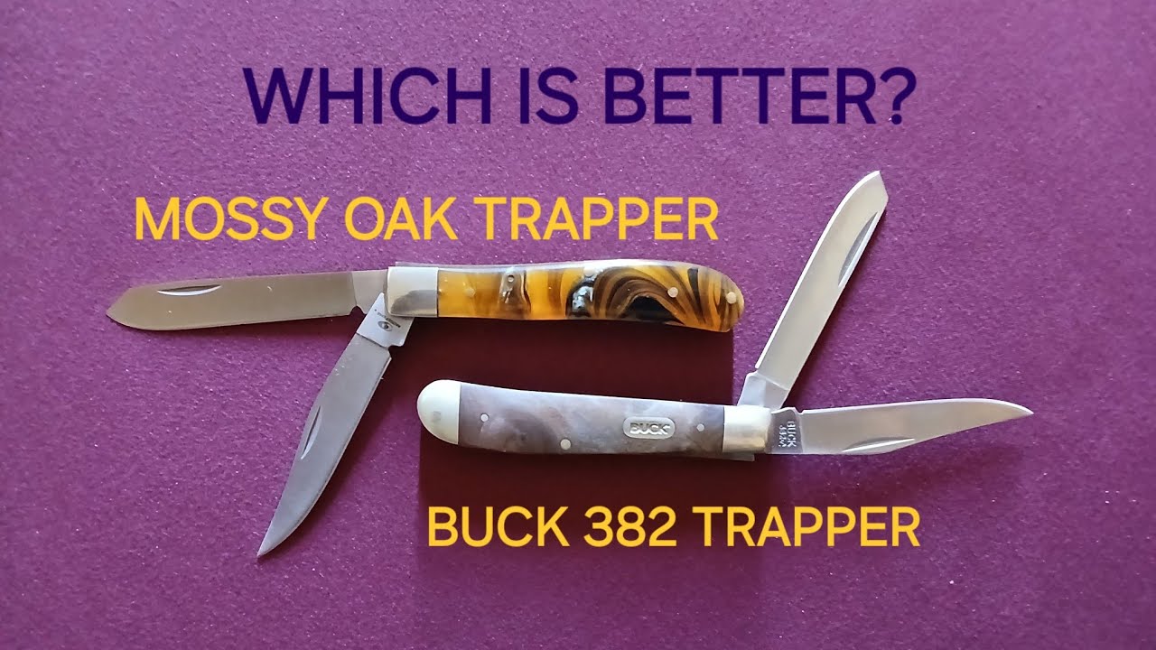 WHICH IS BETTER?  MOSSY OAK TRAPPER vs BUCK 382 TRAPPER