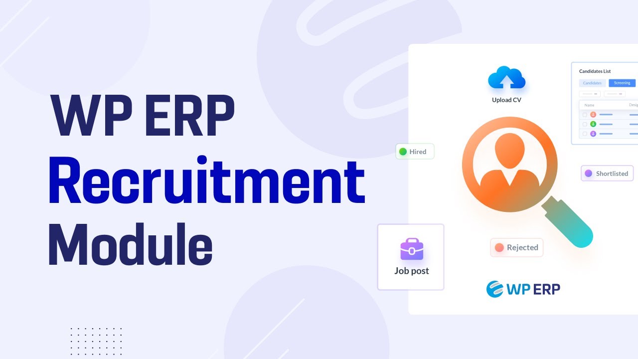 How to create job applications with the WP ERP HR Recruitment Module