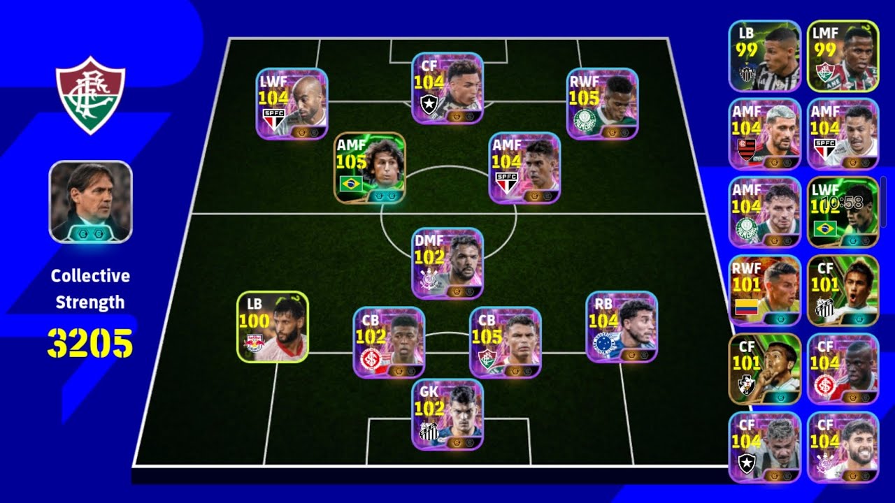 Show Time Brazilian League | Thiago Silva 🇧🇷106, Oscar 🇧🇷 105, Igor Jesus 🇧🇷 and William 🇧🇷 105