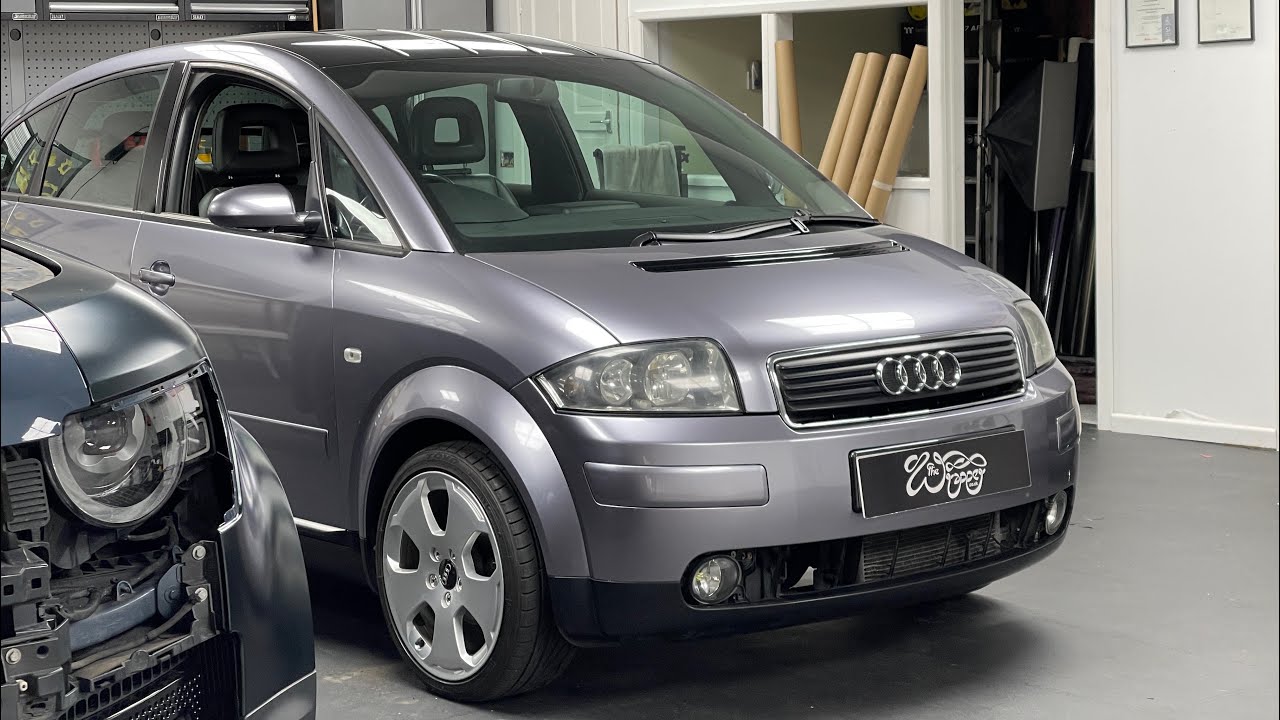 Audi A2 Chromium Silver Wrap