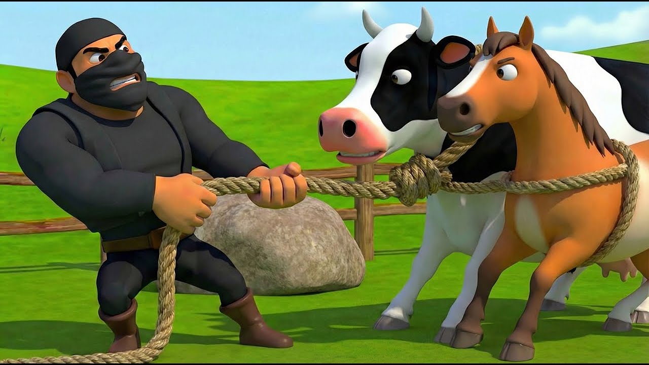 Old MacDonald’s Animals Stolen 😱 Thief in the Farm! 🐄🚓