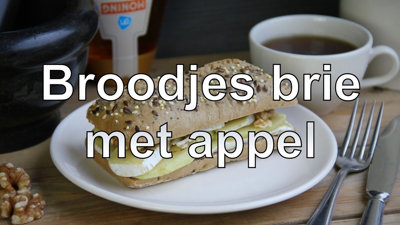Broodjes brie met appel en walnoten