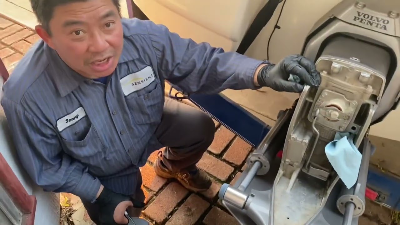 How to change Volvo penta lower unit gear oil
