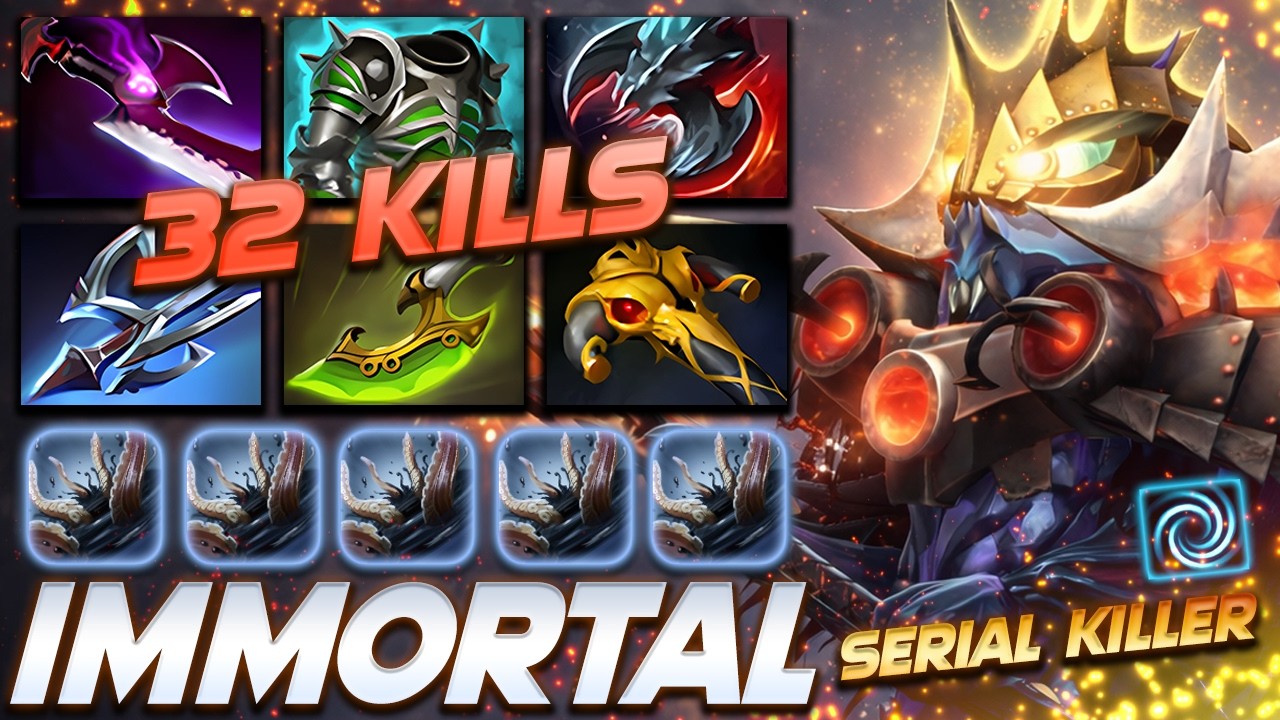 Slardar 32 Frags Serial Assassin - Dota 2 Pro Gameplay [Watch & Learn]