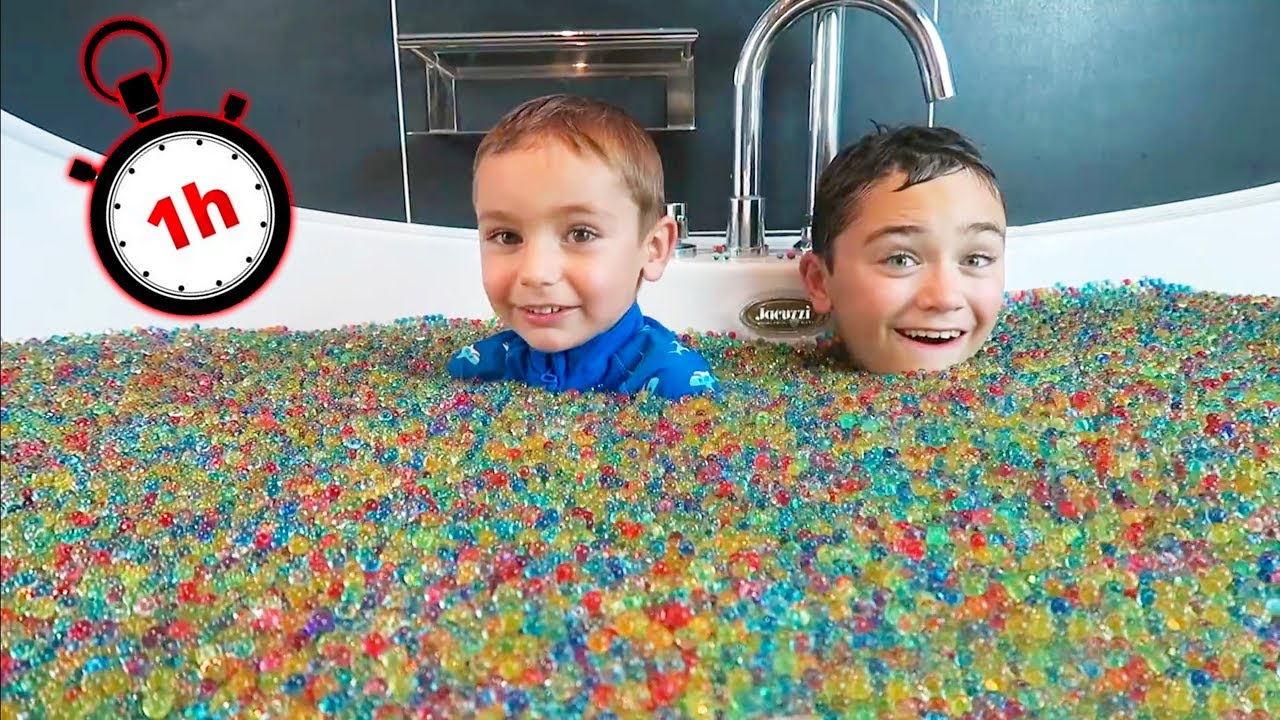 1H D&rsquo;ORBEEZ dans la BAIGNOIRE !!! (Compilation Swan et N&eacute;o)