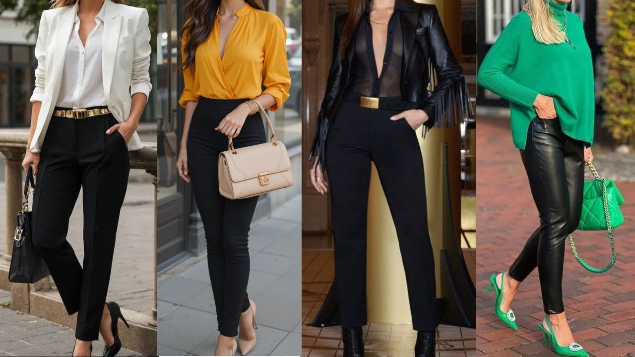 C&oacute;mo Combinar un PANTAL&Oacute;N NEGRO  con Estilo/ Ideas CASUALES y ELEGANTES