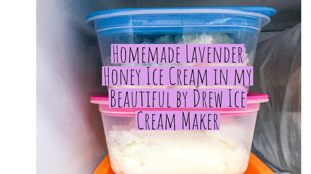 Beautiful by Drew 1.5 QT Ice Cream Maker || Making Lavender Honey Ice Cream 🌿🍦