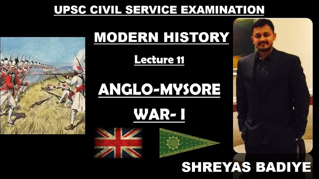 First Anglo Mysore War| Expansion of British Power in India | Modern History of India