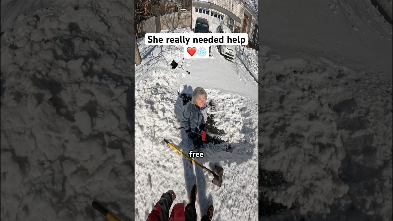 Biggest snow storm NJ has seen in over 10 years left her stuck and scared, thankful i could help❤️