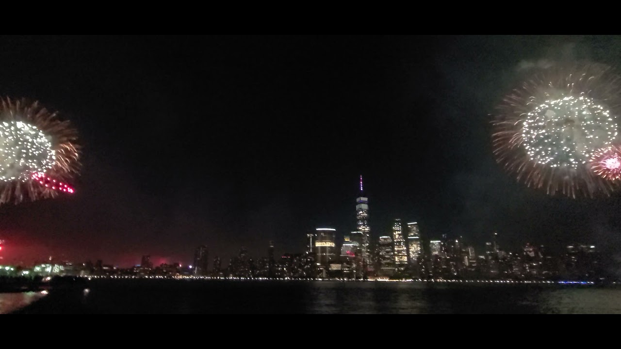 Jersey City Exchange Place July 4th Fireworks 🎆😎👌