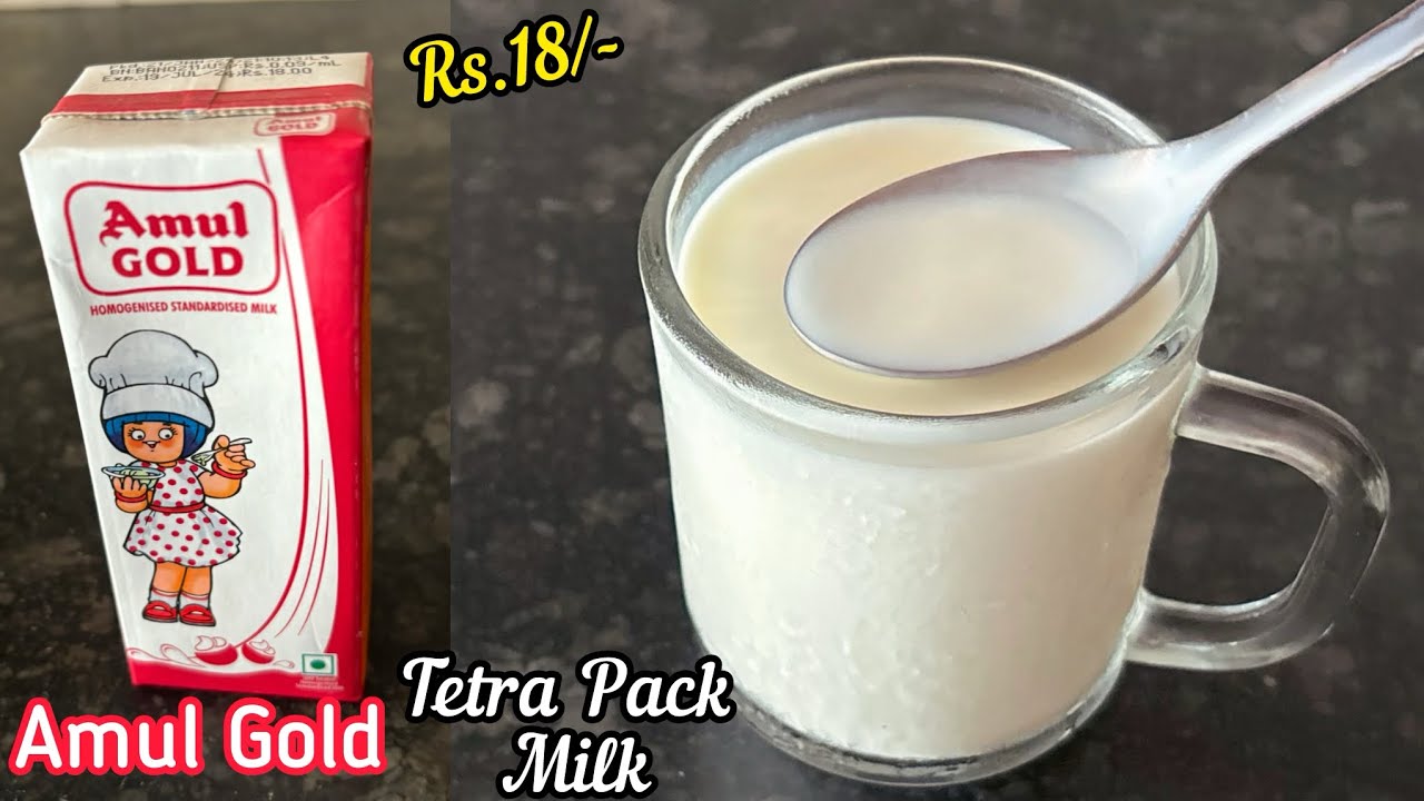 Amul Tetra Pack Milk Review | Amul Gold Homogenised Standardised Milk | Amul Gold Milk