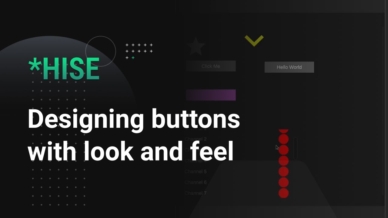 Разработка кнопок с учетом внешнего вида и поведения в HISE | button laf