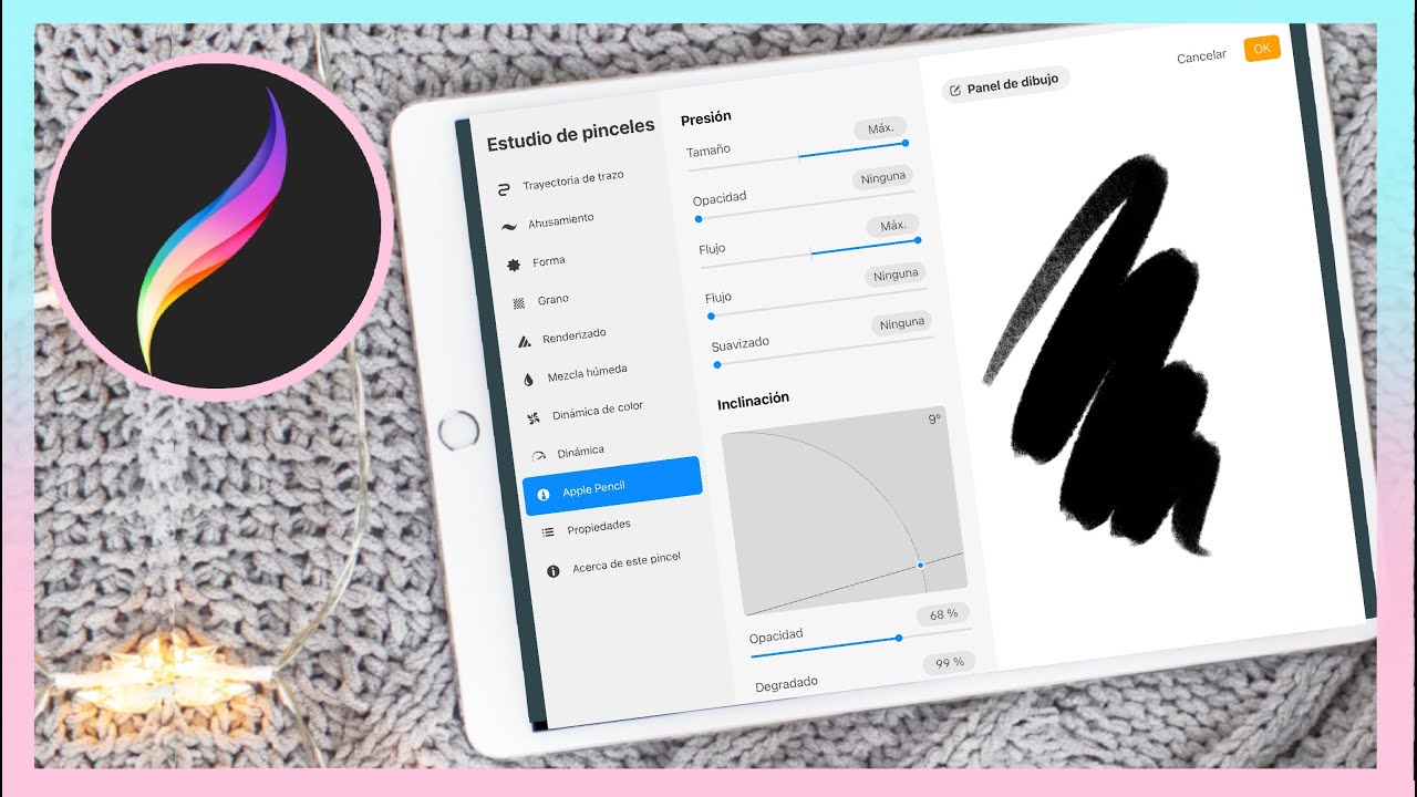 EDITAR PINCELES EN PROCREATE