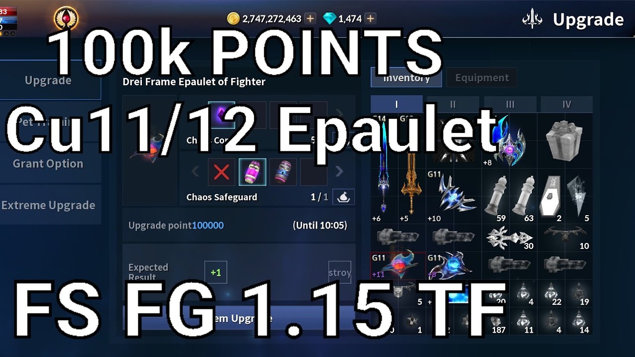 Cabal Mobile Upgrade CU Epaulet I BallaretYT I Als/Fg Transac Phoenix/Griffin