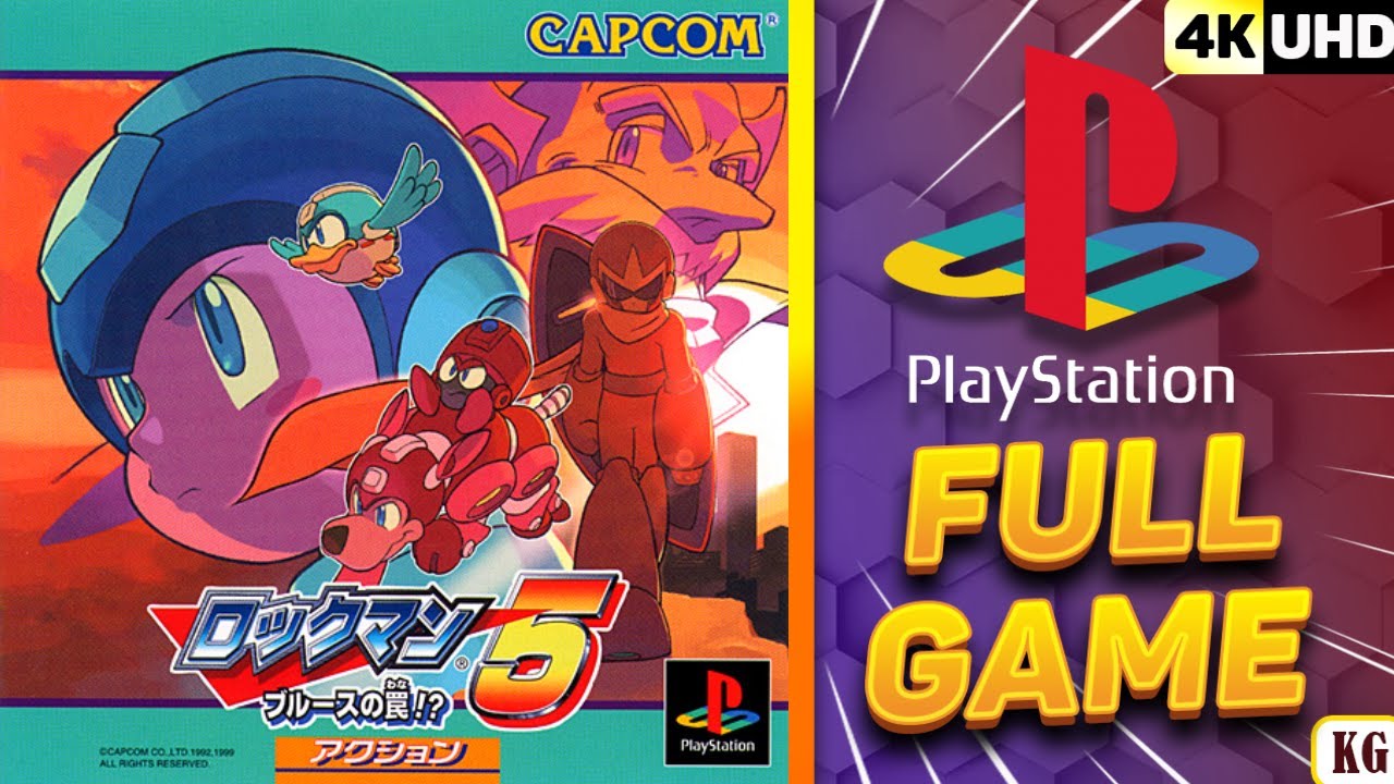 Rockman 5: Blues no wana!? [PS1] Gameplay Walkthrough FULL GAME [4K60ᶠᵖˢ UHD🔴]